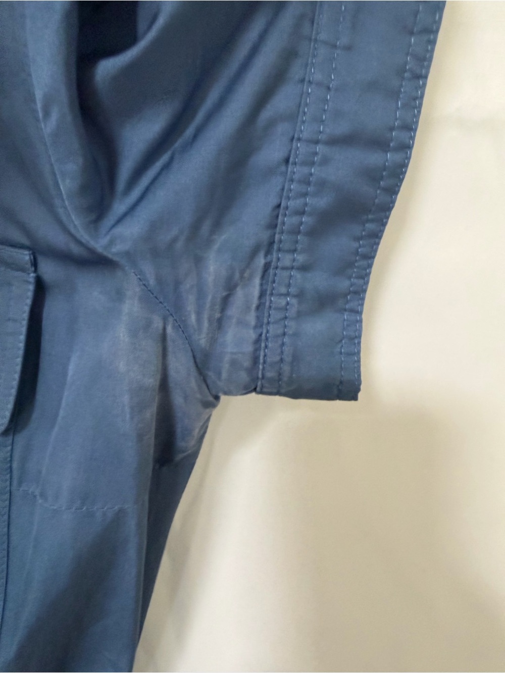 Carolina Herrera Blue Short-Sleeve Midi Shirt Dress - Picture 6 of 10